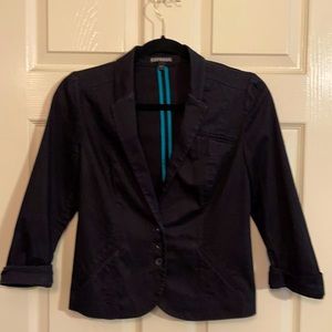 Black 3/4 sleeved blazer